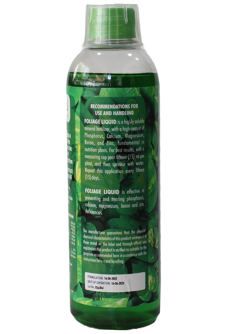 Liquid Foliage label Liquid Foliage label
